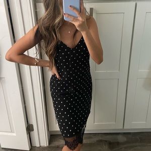 POLKA DOT SLIP DRESS